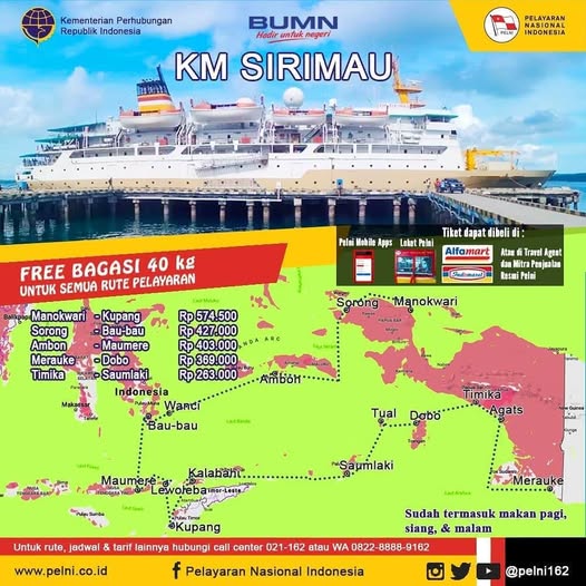 Jadwal Kapal Pelni Km Sirimau Januari Dan Harga Tiketnya Sering