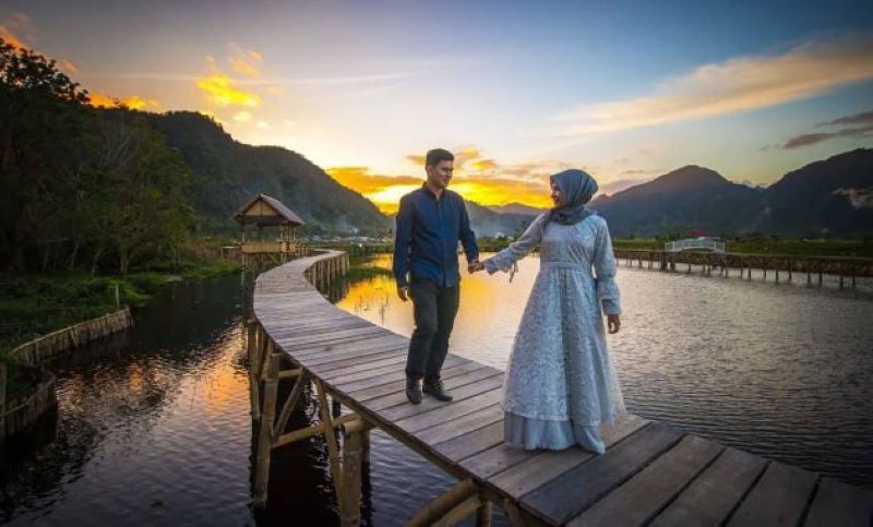 Prewedding di jembatan Banto Royo