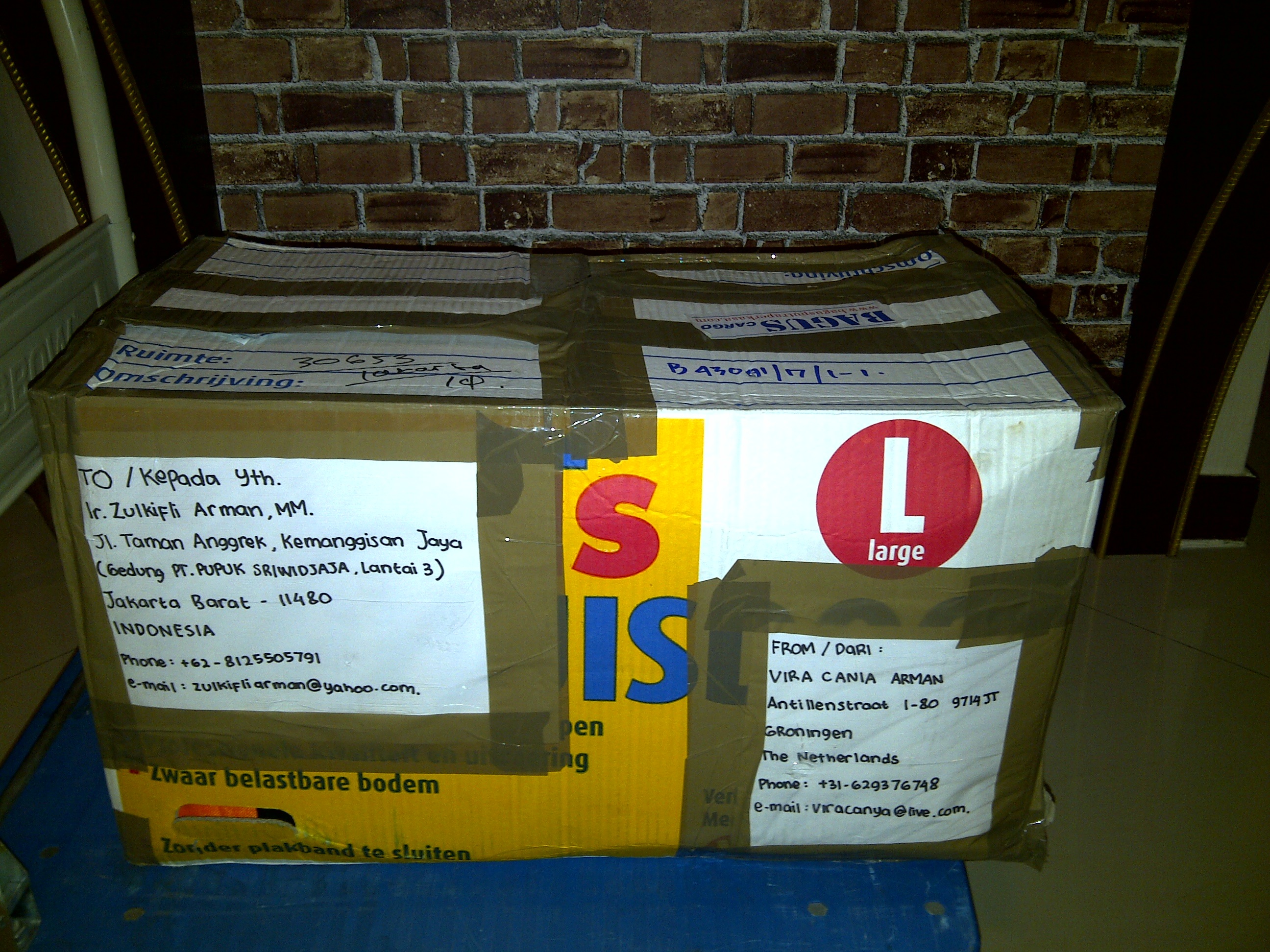 jasa kirim paket dari Belanda ke Indonesia