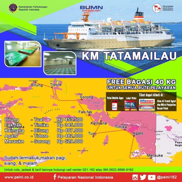 jadwal kapal KM Tatamailau