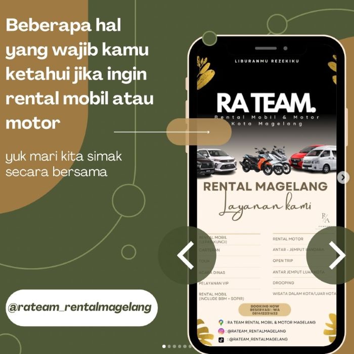 Rental Motor di Magelang RA Team - Photo by Official Instagram