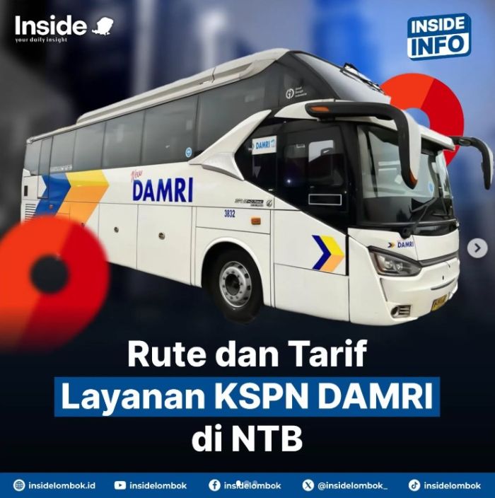 Jadwal Bus Damri di Lombok Rute KSPN - Photo by Official Instagram
