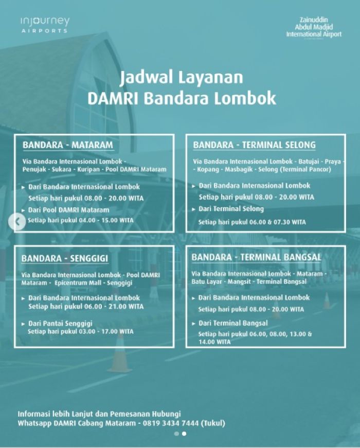 Rute Strategis di Bandara Internasional Lombok - Photo by Official Instagram