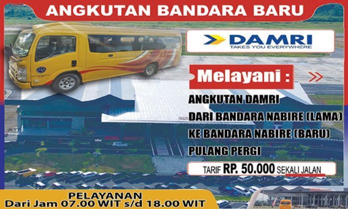 Trayek dan Jadwal Bus Damri Kota Nabire Kaladiri - Photo by Papua Pos