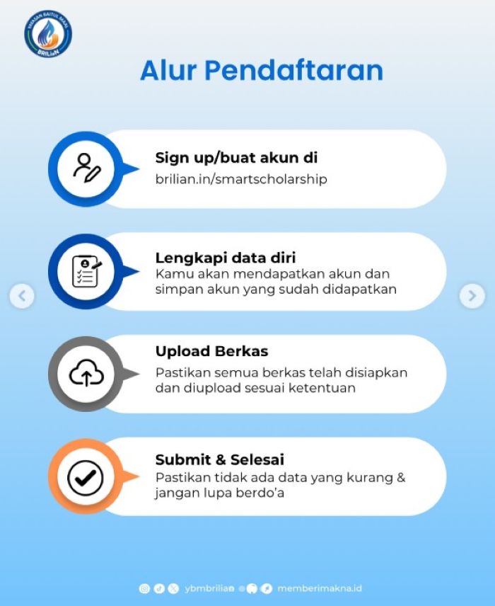 Cara Daftar Beasiswa Smart Scholarship - Photo by Instagram
