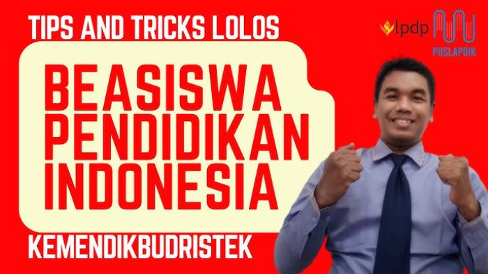 Tips Sukses Lolos Beasiswa Kemendikti Saintek - Photo by YouTube