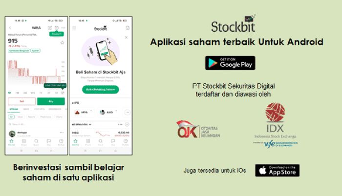 Stockbit Aplikasi Trading Aman dan Mudah - Photo by Google