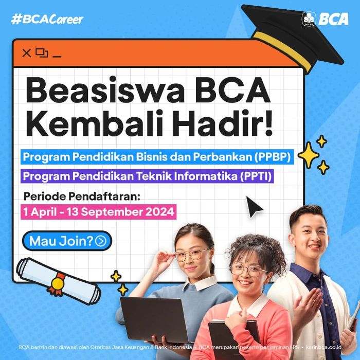 Kredit Pendidikan BCA - Photo by BCA Official Website