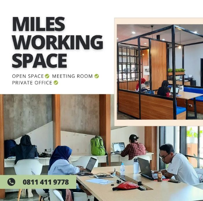 Miles Coworking Space Sewa Kantor di Makassar - Photo by Official Instagram